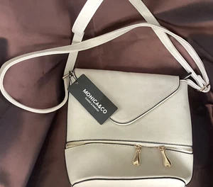 Umhängetasche, Damen Handtasche, creme, NEU - Bild 1 von 4