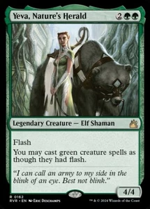 Yeva, Nature's Herald RVR 0162 Magic the Gathering Ravnica Remastered MTG NM - Picture 1 of 1