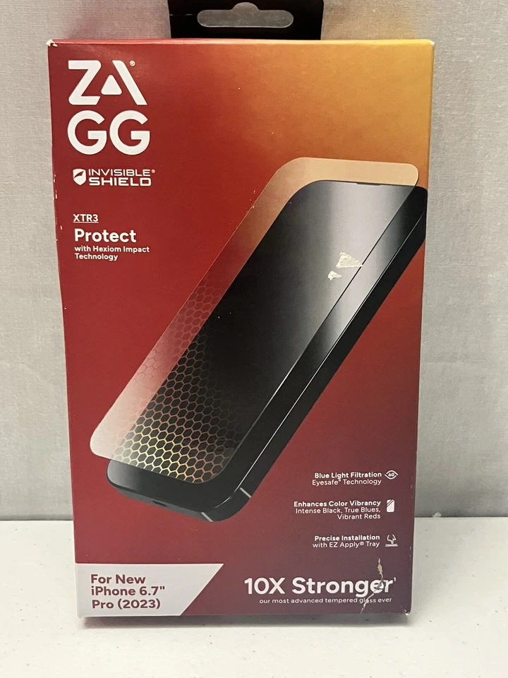 ZAGG InvisibleShield XTR3 Screen Protector For Apple iPhone 15 Pro Max