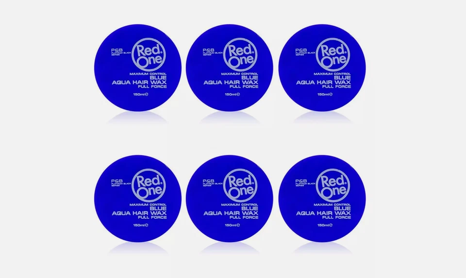 RedOne Aqua Hair Wax Full Force Blue, (6er Pack) 150ml