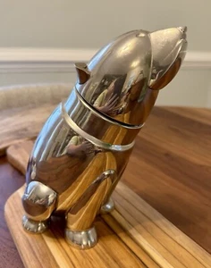Polar Bear Nickel Retro Cocktail Shaker Restoration Hardware MCM Retro Barware - Picture 1 of 9