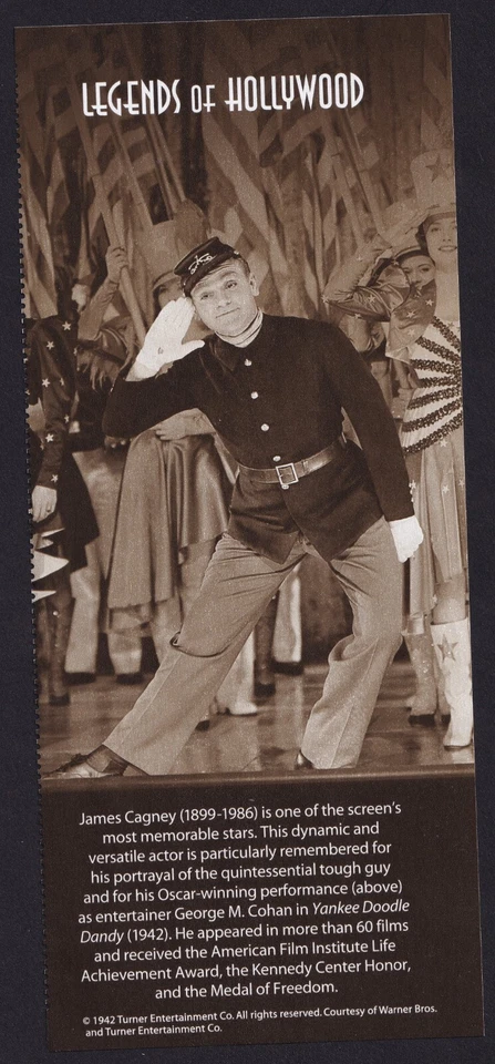 Scott #3329 James Cagney (Legends of Hollywood) Title Strip - NO Stamps - Image 1 of 1