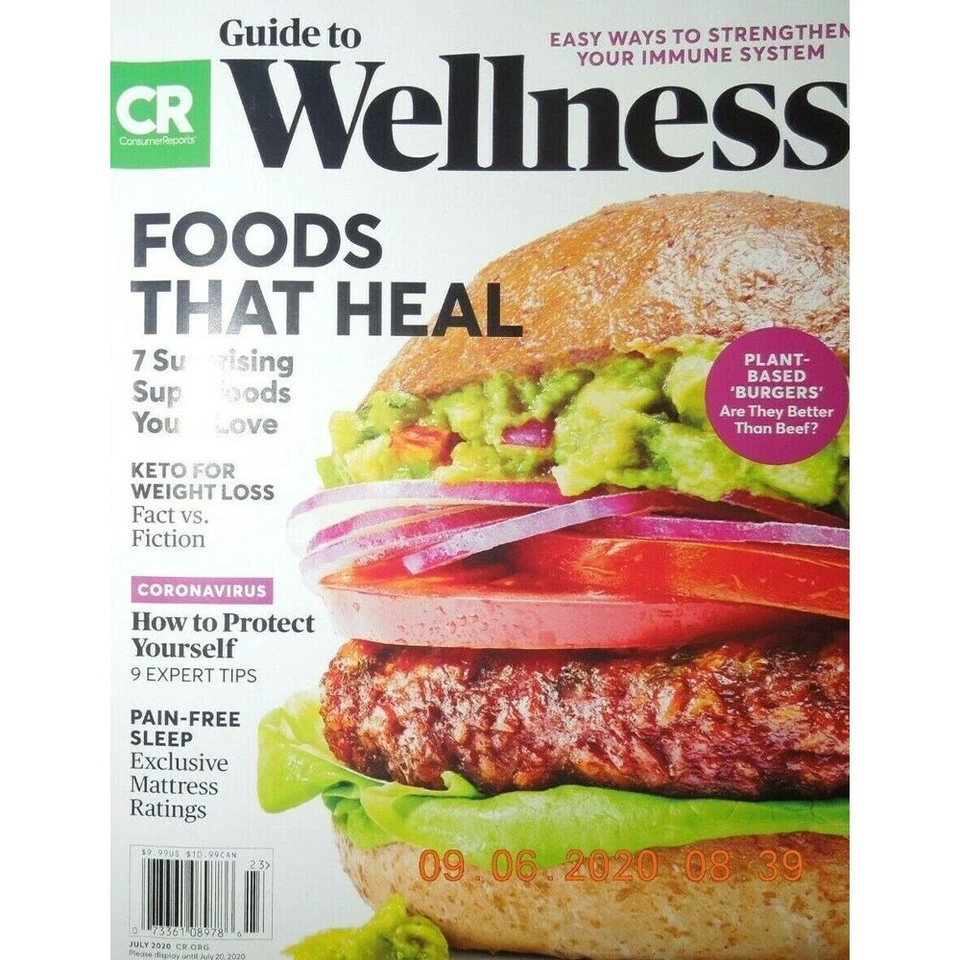 GUIDE TO WELLNESS consumer reports FOODS THAT HEAL plant-based IMMUNE SYSTEM - Imagem 1 de 1