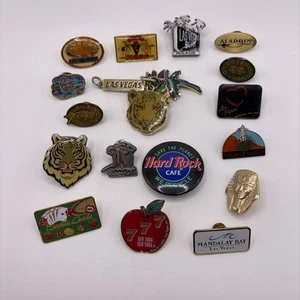 Lot of 17 Vintage Las Vegas Pins Casinos (Some Closed) Gambling Rare - 15 - Picture 1 of 2