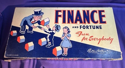 Vintage 1936 Finance and Fortune Board Game by Parker Brothers Orig Monopoly - Image 1 of 4