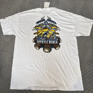 Hard Rock Cafe Authentic Myrtle Beach T-Shirt White Large NWT Big Backhit - Picture 1 of 8