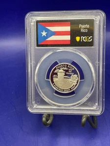 2009-S PUERTO RICO Silver Proof Quarter PR70 PCGS FLAG LABEL NICE ! - Picture 1 of 16