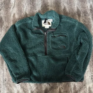 The North Face Extreme Pile Sherpa HalfZip Pullover Sweatshirt Gr. Medium Grün - Bild 1 von 6