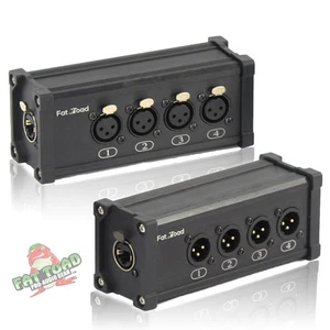 4 Channel DMX Hub XLR Cable Extender 2 Pack Set | RJ45 Ethercon Wire Live Stage - Picture 1 of 13