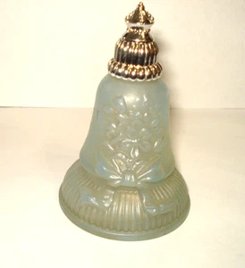 Vintage Blue Glass Avon Joyous Bell Charisma Cologne/With Box - Picture 1 of 3