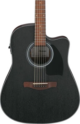 Ibanez PF54CE Acoustic-electric Guitar - Open-pore Weathered Black - Image 1 of 3