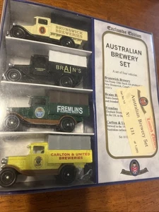 Oxford Diecast 1/64 Scale No.10 Australian Brewery Set 4 Chevrolet Trucks Boxed - Bild 1 von 6