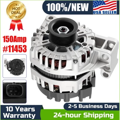 Alternator #11453 for 2010-2012 Chevrolet Equinox GMC Terrain 3.0L 150Amp Foto 1 de 4