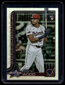 2025 Topps Update All Star Rainbow Foil James Wood RC Washington Nationals - Picture 1 of 2