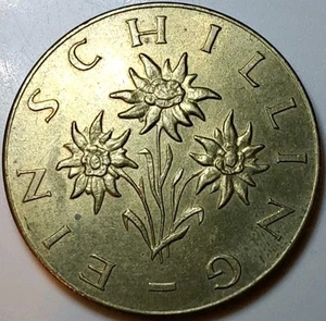1965 Austria 1 Schilling Nice World Coin - Imagen 1 de 2