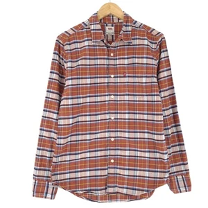 Vintage Levi's Men Shirt Plaid Flannel Cotton Lumberjack Nh3 Size S - Picture 1 of 9