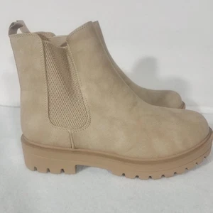 Stivaletto Chelsea Soda Pilot donna beige suola a strappo tacco basso taglia 9Med - Foto 1 di 8