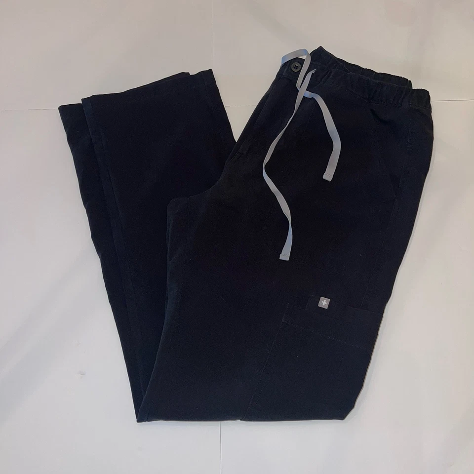 Pantalones Figs Technical Collection Para Hombre L Grande Carga Exfoliante Negro Cremallera Mosca Foto 1 de 3