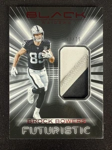 Brock Bowers Patch 2025 Panini Black Futuristic Ruby /25 #FUT-BBS - Bild 1 von 11