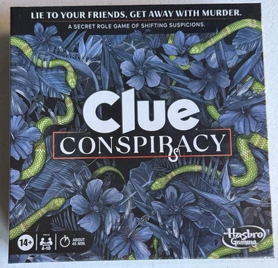 Clue Conspiracy Board Game New By Hasbro Ages 14+ For 4-10 Players - Image 1 of 4