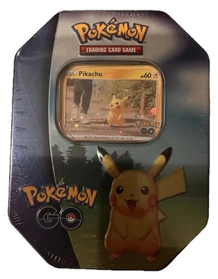 Pokémon TCG Pokémon GO PIKACHU Tin New & Factory Sealed! - Image 1 of 2