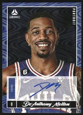 2022-23 Pan Chronicles Portrait Signatures Swirl #22 De'Anthony Melton Auto /25 