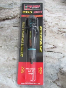 TIRO CON ARCO DE CRESTA DE PINO - CAZADOR DE NITRO - ESTABILIZADOR DE ARCO DE 5,5" - NEGRO / TURQUESA - Imagen 1 de 3