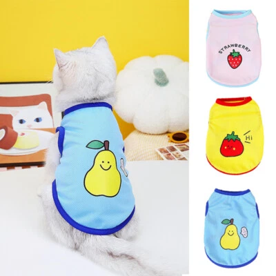 Dog Mesh Various Pet Puppy Small Dog Cat Pet Clothes Vest T Shirt Apparel new ↷ - Image 1 of 4