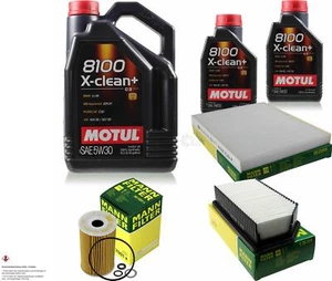 MOTUL 7L 5W-30 MOTOR-ÖL+MANN-FILTER für Hyundai IX20 JC 1.6 CRDi 1.4 Venga YN 90