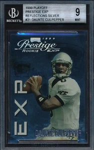 Playoff Prestige EXP 1999 Daunte Culpper Reflections plateado/3250 BGS 9 como nuevo - Imagen 1 de 2