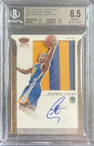 2011-12 Panini Preferred Crown Royale Silhouettes STEPHEN CURRY PATCH AUTO /25 - Picture 1 of 2