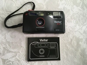 Vintage 1990 Vivitar PS77 auto focus 35mm camera and owner's manual - Picture 1 of 5
