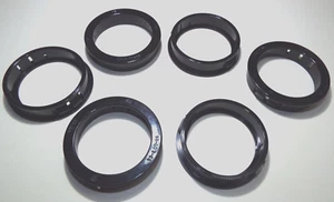 QTY6 HEYCO 2" SB2000-26 SNAP BUSHING 2400 BLK NYLON WIRE CABLE PROTECTOR GROMMET - Picture 1 of 11
