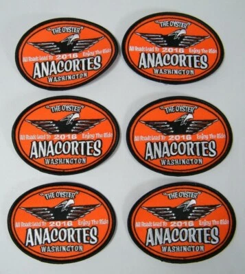 (6) 2016 THE OYSTER RUN ANACORTES WASHINGTON PATCHES - Image 1 of 4