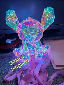 Lámpara de mesa grande puntada multicolor luz nocturna autismo TDAH calmante 3d 5d 7d - Imagen 1 de 6