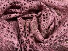 szydełkowa koronkowa tkanina sukienka, na metr - wzór kalejdoskopu - fioletowy