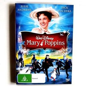Mary Poppins DVD 1964 Kid's, Family, Julie Andrews, Dick Van Dyke, Region 4 VGC - Picture 1 of 4