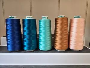 Madeira Embroidery Thread - 40 Wt, Lot of 5 large cones - Picture 1 of 2