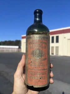1800’s Hunyadi Janos Natural Spring Water Bottle Saxlehner - Budapest Hungary - Picture 1 of 18