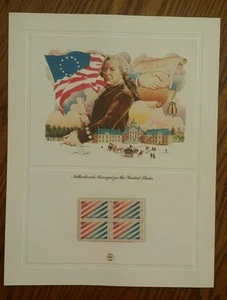 MINT US STAMPS PANEL 2003 US NETHERLANDS TREATY SCOTT # 2003 BLOCK MNH - Picture 1 of 5