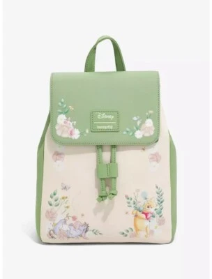 Mini mochila floral Loungefly Disney Winnie The Pooh nueva con etiquetas Foto 1 de 4