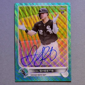 2022 Topps Chrome Gavin Sheets - Aqua Wave Refractor - Auto /199 RC #RA-GS - Bild 1 von 1