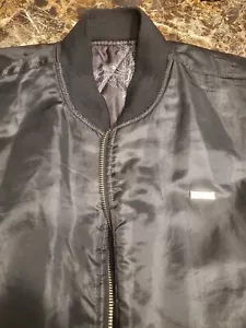 Preowned Mens Sz XL Black Avirex Coat/Bomber Jacket. Reversible. Euc Clean - Picture 1 of 11