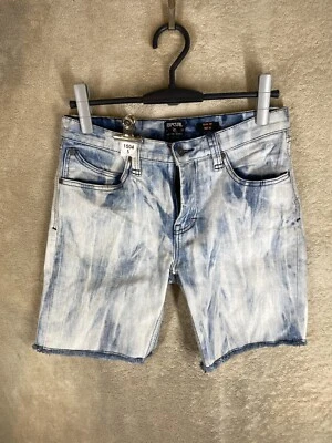 RIPCURL Casual Denim Shorts Jeans Size 30 Mens Blue White - Image 1 of 4