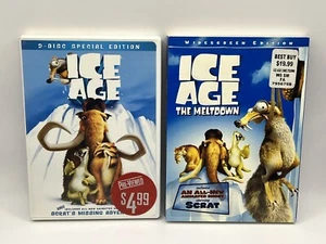 Ice Age & Ice Age: The Meltdown (2004) Set of 2 DVDs Children’s Animated Lot - Picture 1 of 13