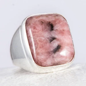 925 Sterlingsilber, Sehr edler, eleganter, massiver, großer Ring Rhodochrosit 62 - Bild 1 von 4