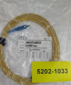TEV JPF2F2BG1C3050FSD 50ft Single Mode Duplex LC LC Fiber Optic Jumper - Picture 1 of 1