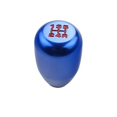  Perilla de cambio manual de 5 velocidades M10x1,5 atornillada color azul Foto 1 de 4