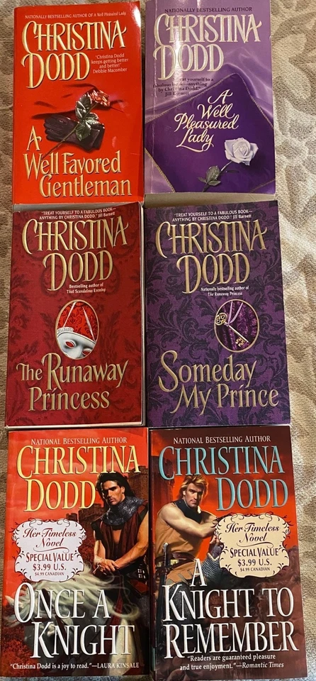 The Knight, Princess, and Fairchild Family Series by Christina Dodd (6 Book Lot) Foto 1 de 2