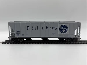 Holva cubierta de 3 bahías HO Athearn Pillsbury TLDX 3089 - Acopladores KD ruedas de metal - Imagen 1 de 4